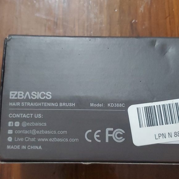 EZBASICS Hair Straightening Wand or Brush NIB - Picture 3 of 8